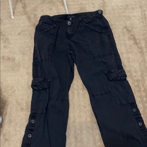 black cargo pants